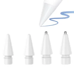 【数量限定】Pencil 第1/2世代用 pro iPadペンシル ipad 交換用チップ 替え芯 交換用ペン先 高感度 アップルペンシル 予備 金属製 (4個セット)