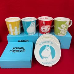MOOMIN 무민 머그컵 4개 디저트 접시 4장 세트 N-4