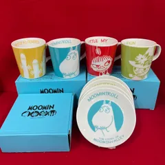 MOOMIN　ムーミン　マグカップ4個　デザート皿4枚セット　　N-4