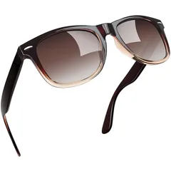 [Joopin] サングラス 偏光 運転用 ウェリントン型 レディース UV400 紫外線カット スポーツ 自転車 釣り 登山用 sunglasses for men women(グラデーションブラウン) 1