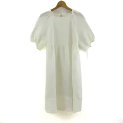 ユニバーバルミューズ ワンピース トップス 五分袖 未使用品 レディース 2サイズ ホワイト UNIVERVAL MUSE