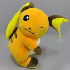 【中古】ぬいぐるみ ライチュウ ほぺぴた めちゃでかライチュウぬいぐるみ 「ポケットモンスター」