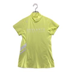 中古 レディース デサントゴルフ DESCENTE GOLF 半袖シャツ M 薄黄色 ストレッチ
