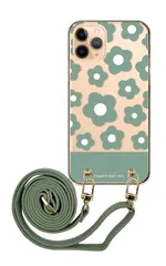 Galaxy S21 5G SC-51B SCG09 ギャラクシーS21 スマホケース スマホショルダー お花 花柄 フラワー 北欧柄 かわいい レザーベルト ストラップ 調節可能 130cm  カラー07