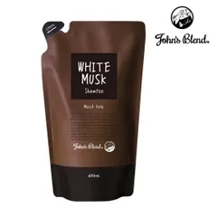 新品 ジョンズブレンド モイスト シャンプー 詰め替え ホワイトムスク ノルコーポレーション John’sBlend リニューアル 450ｍL 香り ヘアケア しっとり 保湿 ツヤ うるおい ボタニカル ハリ コシ ダメージ補修 リフィル 女性 男性のサムネイル
