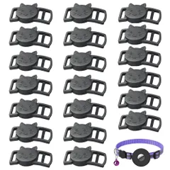 新品 YBGGJO 猫 首輪 取替え 20個セット 軽量 調整可能 留め具 交換用 セーフティバックル ネコセーフティバックル 可愛い シンプル ペット首輪 DIY 手作り 材料