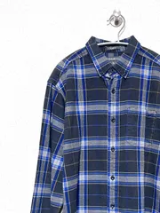 【Eddie Bauer】L/S チェックネルシャツ S エディーバウアー 長袖 古着