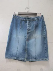 TOMMYJEANS トミージーンズ デニムスカート 膝丈 スリット 無地 インディゴ 9サイズのサムネイル
