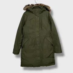 The north face☆ノースフェイス☆中綿ダウンコート☆レディースS☆カーキ☆ファー付き☆A25M