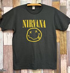 新品【Nirvana】ニルヴァーナ ★スマイルTシャツ★Bunny★ニコちゃん★ヴィンテージ風