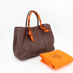 エルメス HERMES ガーデンツイリーTPM ヴォースイフト ハバナ スモール トートバッグ ハンドバッグ ガーデンパーティ30 ガーデンパーティー