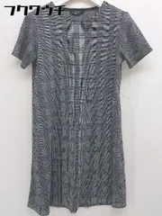 ◇ Stradivarius ストラディバリウス チェック 半袖 ミニ ワンピース サイズEUR M グレー系 レディース  【中古】 【1108300001983】