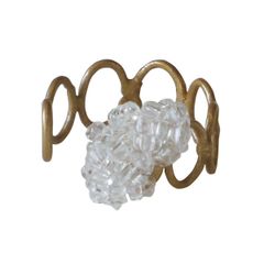新品 手作りアクセサリー 古代金 a.depeche sui ring chained アデペシュ スイ リング チェーン ゴールド【SPORTUS】