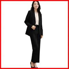 【最短発送】[Yino] イノ スーツ レディース セットアップ パンツスーツ 2点セット ジャケット＋ストレートパンツ ウエストゴム 洗える 着せ おしゃれ フォーマル 通勤 入学式 卒業式 面接 通年