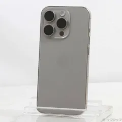 〔中古品〕 iPhone15 Pro 512GB ナチュラルチタニウム MTUK3J／A SIMフリー【344】