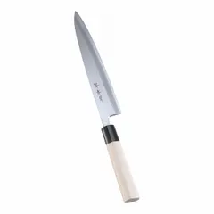 新品　身卸出刃庖丁　7寸　魚　野菜　肉 身卸出刃 七寸 青鋼本霞 水牛朴栗柄 | 伊勢 菊一【 オンライン