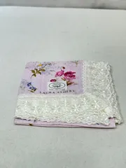 【値下げ】未使用 LAURA ASHLEY ローラアシュレイ ハンカチ ピンク／お花
