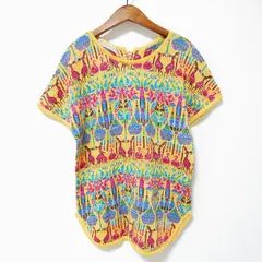 森岡幸子 MICHIARI パッチワークスカート ウエストゴム MICHIARI森岡幸子MORIOKA SACHIKOパッチワークフレアスカート