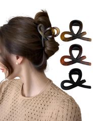 【人気商品】髪 髪留め クリップ 髪ドメクリップ バンスクリップ ヘアくりっつぷ おしゃれ 毛量多い 韓国 可愛い 小さめ 髪量多い しっかりとまる 髪止め ハーフアップ ヘアクリップ hair clip ZYOWAIT 3個セット
