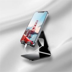 ★新品未使用★　TOPGO スマホスタンド アルミニウム製　ブラック　スマホアクセサリー