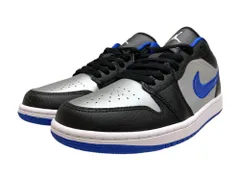 NIKE (ナイキ) AIR JORDAN 1 LOW エアジョーダン ローカットスニーカー 553558-007 26.5cm US8.5 ブラック×ジルバー×ブルー メンズ/036