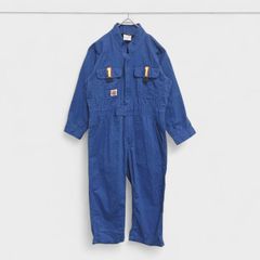 【訳アリ】【SOWA】『キッズオーバーオール』[つなぎ]作業着ブルー 青 (110cm) 商品A2329 管理D
