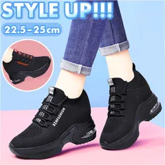 ☆ 37(23.5cm) ☆ インヒールスニーカー pmyinsn01 スニーカー レディース 厚底 インヒールスニーカー 厚底スニーカー 厚底シューズ シークレットシューズ 厚底靴 ウォーキングシューズ ハイカットスニーカー ハイカット インヒール