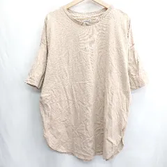 ◇ ⊂ Φ Lee リー ブランド刺<!-利用不可文字-!>ロゴ 半袖 チュニック サイズL ブラウン系 レディース E  【1501230035552】