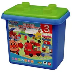 【中古】(未使用･未開封品)　ブロックラボ アンパンマン たのしいのりものバケツ(ワールドブロックシリーズ) p1m72rm