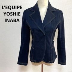 レキップ ヨシエイナバ マオカラー デニムジャケット チャイナボタン