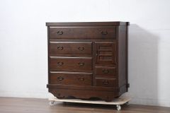 T8624☆展示品☆松本民芸家具☆整理箪笥ワイドチェスト☆和箪笥