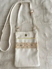 インド刺繍リボンꗯスマホポシェット☺︎01