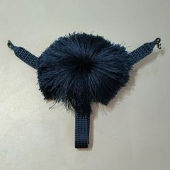 （35）中古　羽織紐　平打ち　正絹　呉須色※ お色味は現物優先でお願い致します。
