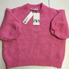 ZARAショート丈半袖セーター(S)★タグ付き未使用品★