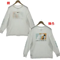 ナイキ NIKE 長袖Tシャツ ウィメンズ NSW DF T100 L/S トップ FN5999100 DRI-FIT ロンT ロゴ刺繍 バックプリント コットン混 ホワイト 白 M