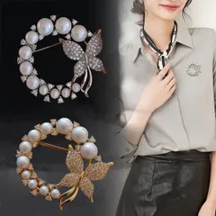 ブローチ パール 卒業式 入学式 アンティーク おしゃれ 北欧 入園式 カジュアル フォーマル 蝶 バタフライ 丸型 パール エレガント 清楚 ccmts0923p010