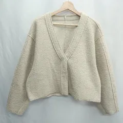 ◇ ⊇ select MOCA セレクト モカ 長袖 カーディガン サイズF ベージュ レディース E  【1502200007357】