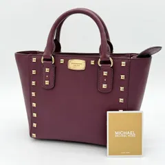 【美品】MICHAEL KORS ハンドバッグ ミニバッグ スタッズ レザー