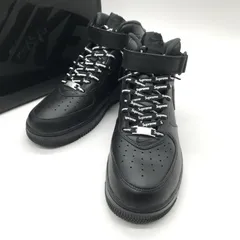Supreme Nike シュプリーム ナイキ スニーカー Air Force 1 Mid Black FW24 FZ8784-001 エアフォース1 ミッド  26.5cm ブラック 靴B14538◆