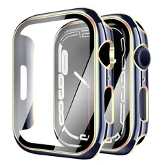 【新着商品】Watch 3/2/1 Apple 42mm ケース アップルウォッチ3/2/1 42mm ケース PC素材 光沢式 対応 アップルウォッチ カバー ガラスフィルム 一体型 日本旭硝子材 二重構造 YUGYUG Apple Watch カバー 全面