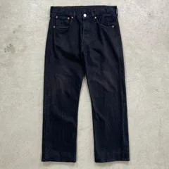 00年代 Levi's ユーロリーバイス 501 ブラックデニムパンツ メンズW32 