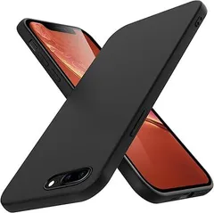 iphone8 plus ケースiphone7 plus ケース シリコン 薄型 スリム 磨り表面 指紋防止カバー 柔らかい裏地 アイフォン8 plus ケース耐衝撃 カバー ネックストラップ米軍MIL規格 ワイヤレス充電対応ストラップホー