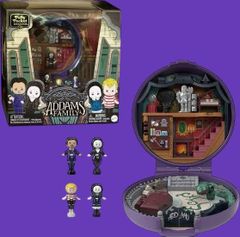 THE ADDAMS FAMILYS × Polly Pocket Addams Family Polly Pocket Compact Play Food Miniature Doll Figure Plush Toy