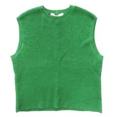 pelleq◆23SS/リネンラミー混/ニットベスト(薄手)/36/コットン/IVO/ドット/KN0502-SS23 pelleq(ペレック) / 23SS/リネンラミー混/ニットベスト(薄手)/36