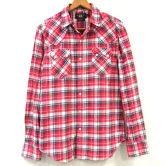 ◆RRL RALPH LAUREN 長袖 チェック ウエスタンシャツ ダブルアールエル ラルフローレン メンズ