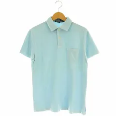 ポロ バイ ラルフローレン Polo by Ralph Lauren ポロシャツ 半袖 コットン S 水色 /NR ■OS ■FR