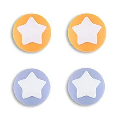 【人気商品】eXtremeRate PlayVital可愛いスイッチサムグリップキャップ、Switchに対応用＆Switch Liteに対応用ジョイスティックキャップ、Joy-Conコントローラー用のシリコンアナログカバー親指スティックグリップ【Starバージ