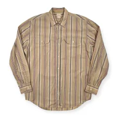 Karl Helmut カールヘルム 両胸ポケット ストライプ柄 長袖シャツ L~程度 /メンズ/ピンクハウス/ベージュ系