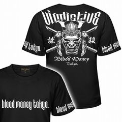鎧武者　黒白　半袖　Tシャツ　服　メンズ　ヤクザ　オラオラ　ヤンキー　チンピラ