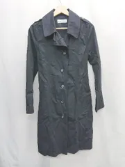 ◇ ⊆ B.L.U.E ベーシック 長袖 トレンチコート サイズ2 ブラック系 レディース E  【1505130004335】